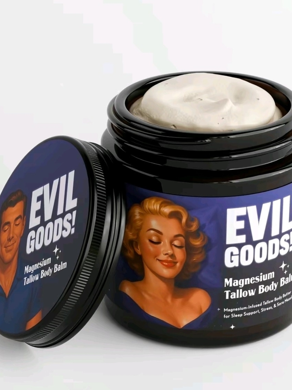 Magnesium Tallow Body Balm — Blue Packaging